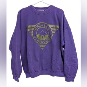 Rocky Mountain Sportswear vintage Whistler purple unisex crewneck sweatshirt XL